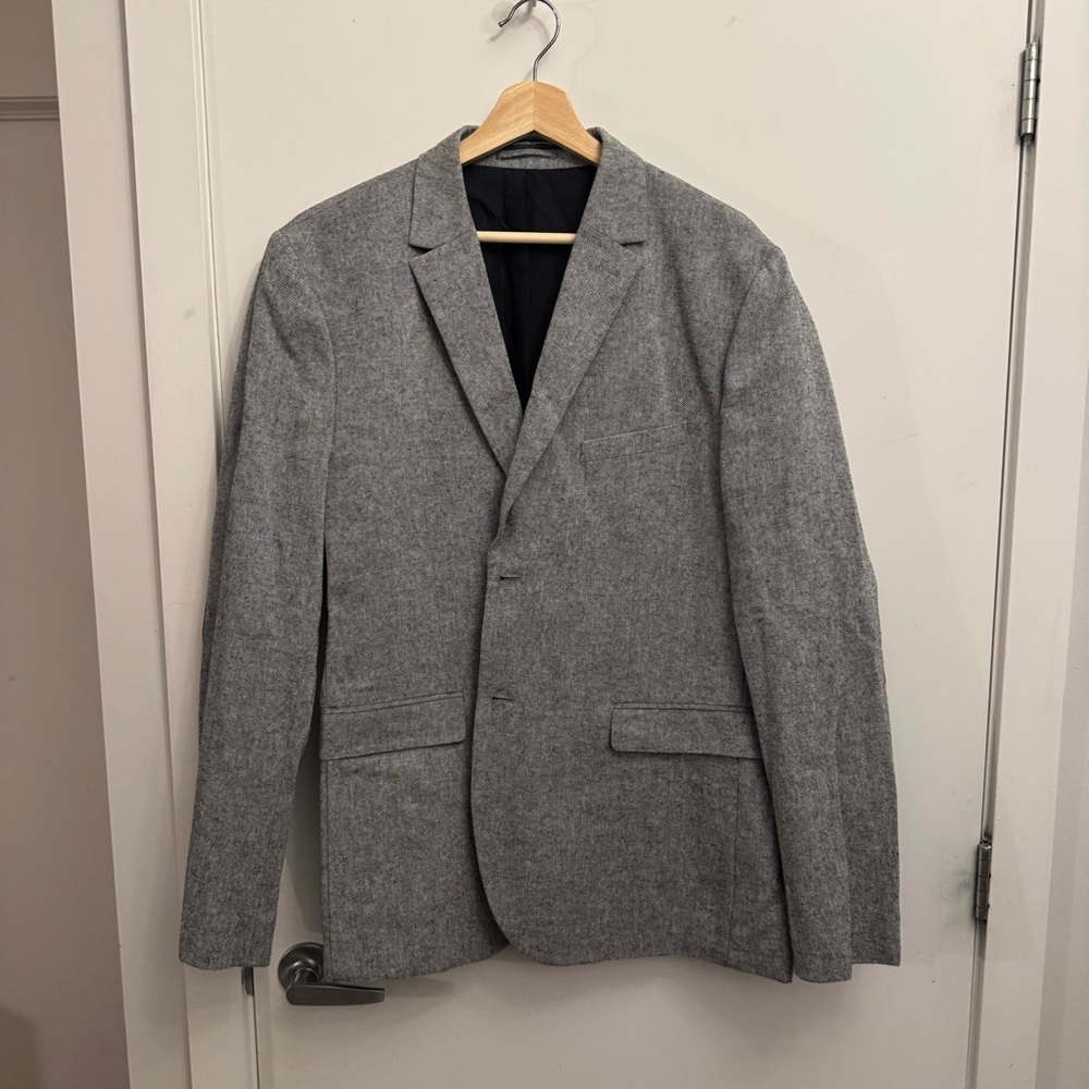 H&M Gray Sport Coat Tailored Blazer